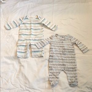 Boy onesies 0-3 Aden and Anais brand